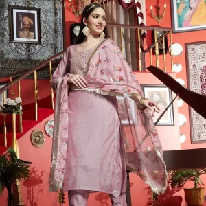 Chanderi Suits With Pants