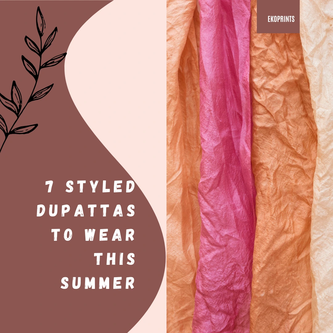 different dupatta draping styles that can be styled this summer